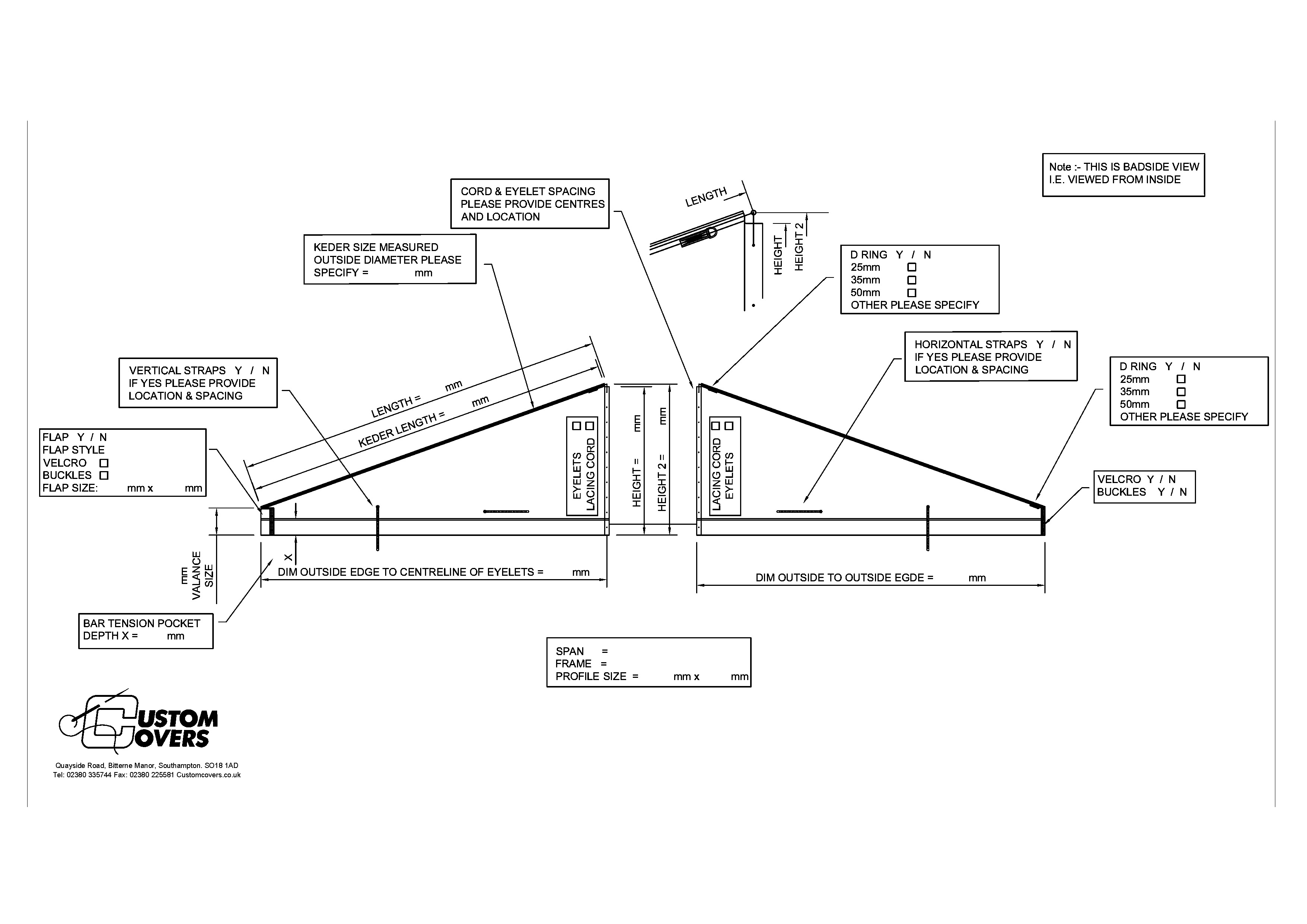 Gable Measurement Form